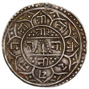 Реверс монеты Непал, 3 мохара, 1803