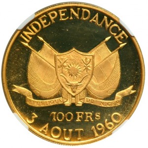 Реверс монеты Нигер, 100 франков, 1960, Независимость