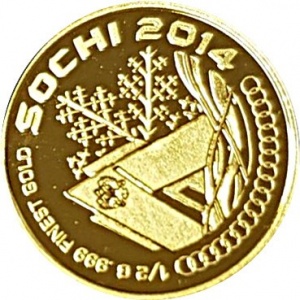 Реверс монеты Нигер, 100 франков, 2014, XXII зимние Олимпийские Игры, Сочи 2014