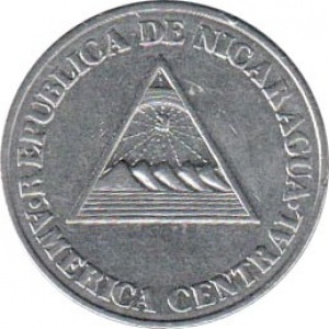 Аверс монеты Никарагуа, 50 сентаво, 1994