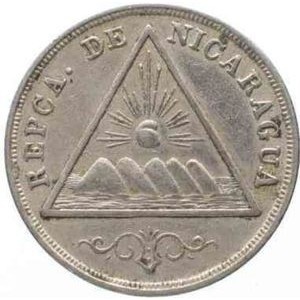 Аверс монеты Никарагуа, 5 сентаво, 1899