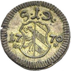 Аверс монеты Нюрнберг, 1 пфенниг, 1756-1780