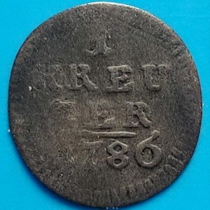Реверс монеты Нюрнберг, 1 крейцер, 1786