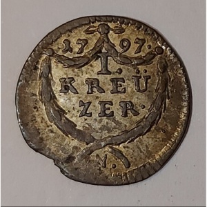 Реверс монеты Нюрнберг, 1 крейцер, 1797