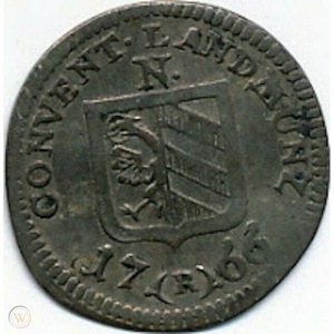 Аверс монеты Нюрнберг, 2½ крейцера, 1766-1776