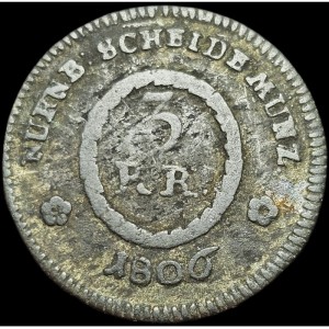 Реверс монеты Нюрнберг, 3 крейцера, 1806-1807