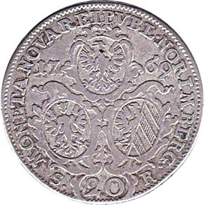 Аверс монеты Нюрнберг, 20 крейцеров, 1769