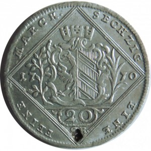 Реверс монеты Нюрнберг, 20 крейцеров, 1770-1776