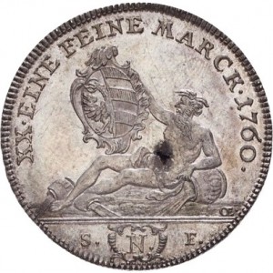 Аверс монеты Нюрнберг, ½ талера, 1760