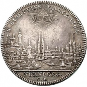 Реверс монеты Нюрнберг, 1 талер, 1765-1779