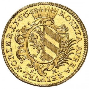Реверс монеты Нюрнберг, 1 дукат, 1766