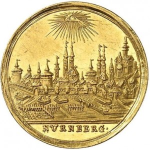 Реверс монеты Нюрнберг, 1 дукат, 1792