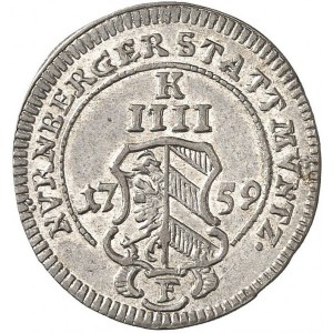 Реверс монеты Нюрнберг, 4 крейцера, 1748-1759