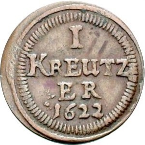 Реверс монеты Нюрнберг, 1 крейцер, 1620-1622
