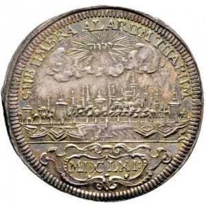 Реверс монеты Нюрнберг, ½ талера, 1661-1680