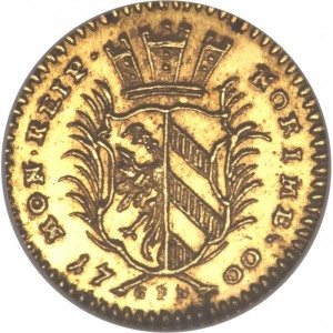 Аверс монеты Нюрнберг, ¼ дуката, 1700