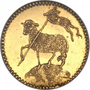 Реверс монеты Нюрнберг, ¼ дуката, 1700