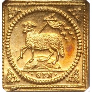Реверс монеты Нюрнберг, ¼ дуката, 1700