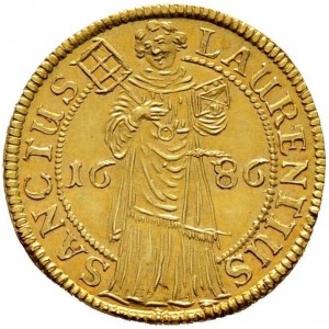 Реверс монеты Нюрнберг, 1 голдгульден, 1623-1686
