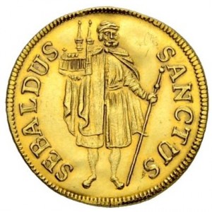 Реверс монеты Нюрнберг, 1 голдгульден, 1623-1686