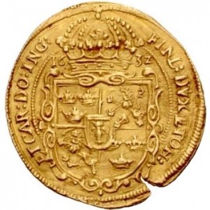 Реверс монеты Нюрнберг, 1 дукат, 1632