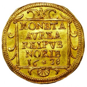 Реверс монеты Нюрнберг, 1 дукат, 1635-1645
