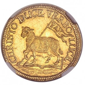 Реверс монеты Нюрнберг, 1 дукат, 1649