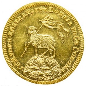 Реверс монеты Нюрнберг, 1 дукат, 1700
