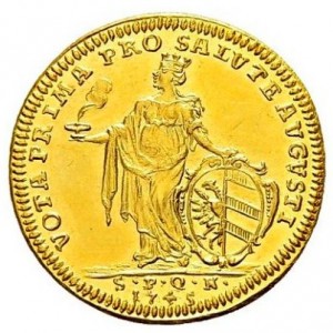 Аверс монеты Нюрнберг, 1 дукат, 1745