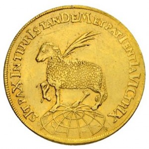 Реверс монеты Нюрнберг, 2 дуката, 1632