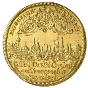 Реверс монеты Нюрнберг, 6 дукатов, 1631