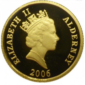 Аверс монеты Олдерни, 1 фунт, 2006, Королева Елизавета II