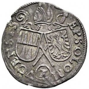 Реверс монеты Оломоуц, 2 крейцера, 1615