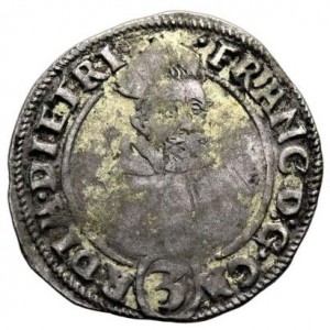 Аверс монеты Оломоуц, 3 крейцера, 1614-1617