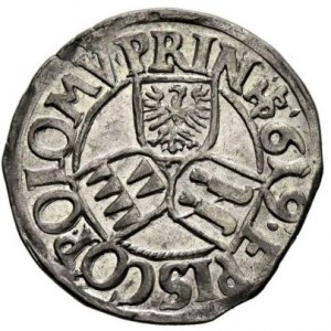 Реверс монеты Оломоуц, 3 крейцера, 1618-1619