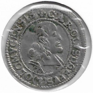 Аверс монеты Оломоуц, 3 крейцера, 1664-1669