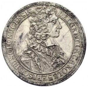 Аверс монеты Оломоуц, 1 талер, 1706-1707