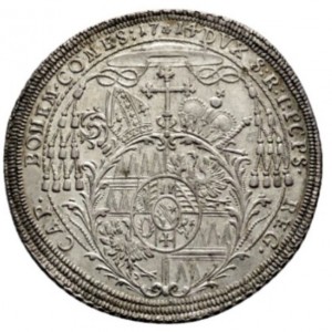 Реверс монеты Оломоуц, 1 талер, 1713-1714