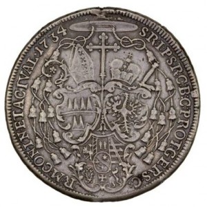 Реверс монеты Оломоуц, 1 талер, 1730-1736