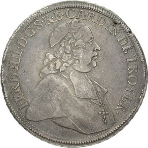 Аверс монеты Оломоуц, 1 талер, 1746-1756