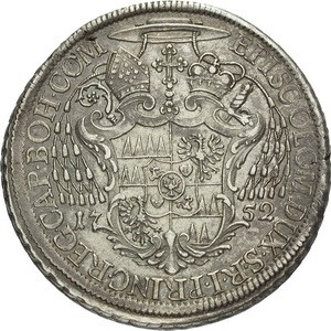 Реверс монеты Оломоуц, 1 талер, 1746-1756