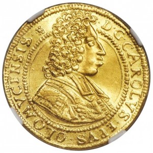 Аверс монеты Оломоуц, 1 дукат, 1701