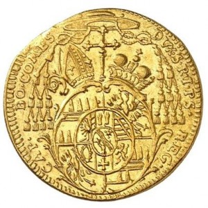 Реверс монеты Оломоуц, 1 дукат, 1712-1737