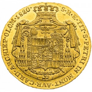 Реверс монеты Оломоуц, 1 дукат, 1820