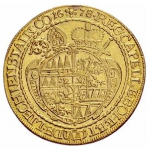 Реверс монеты Оломоуц, 5 дукатов, 1672-1678