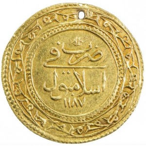 Реверс монеты Османская империя, 1½ алтына, 1774