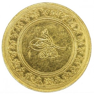 Аверс монеты Османская империя, 5 алтынов, 1730