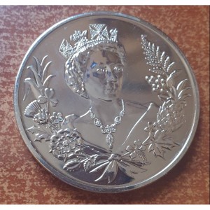 Реверс монеты Острова Питкэрн, 2 доллара, 2012, Бриллиантовый юбилей правления Королевы Елизаветы II