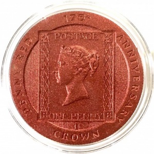 Реверс монеты Остров Вознесения, 1 крона, 2016, 175 лет Красному пенни