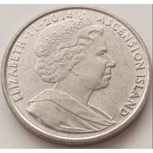 Аверс монеты Остров Вознесения, 1 крона, 2014, 100 лет со дня начала Первой Мировой войны /Кладбище на Сомме/, Цветно…